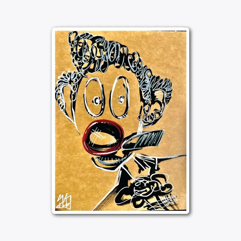 Brown Paper Clown